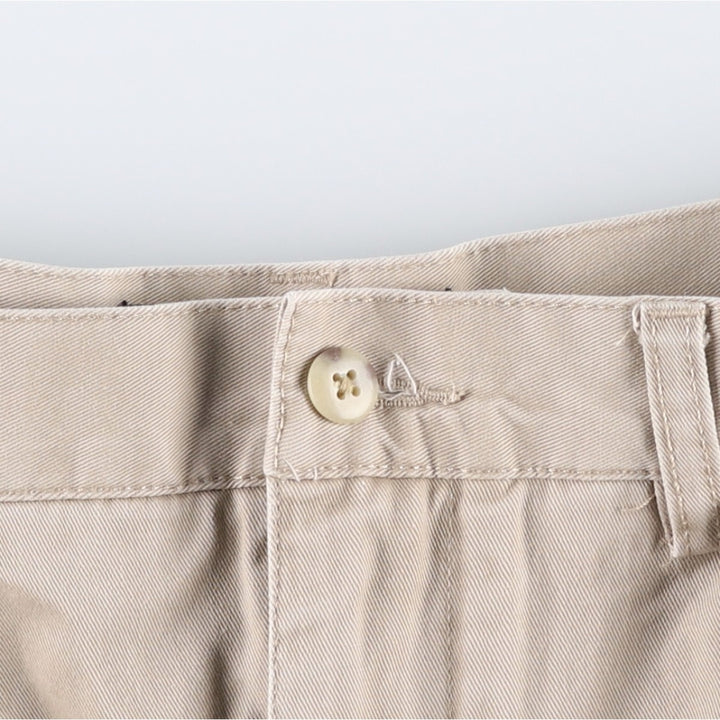 Ralph Lauren POLO by Ralph Lauren TYLER SHORT Two-Pleat Chino Shorts, Men's Size W33 (approx.) cotton Beige type Vintage Second Hand