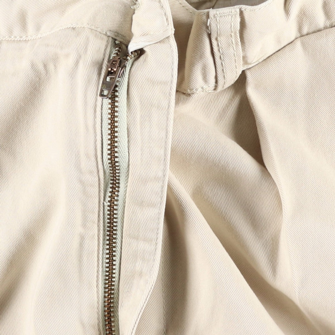 Ralph Lauren POLO by Ralph Lauren TYLER SHORT Two-pleat chino shorts, short pants, men's size W36 cotton ivory Vintage Second Hand