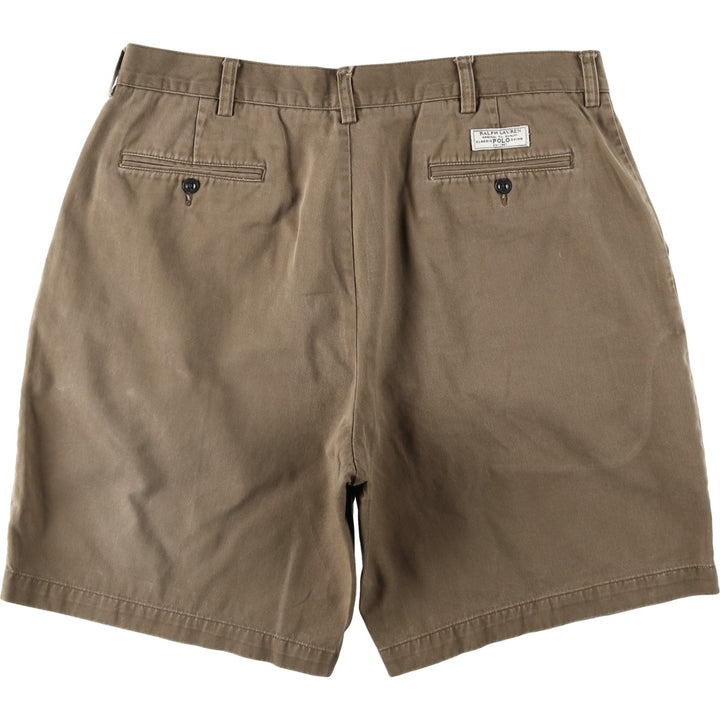 Ralph Lauren POLO by Ralph Lauren PROSPECT SHORT Chino shorts Short pants Men's w36 equivalent cotton brown type Vintage Second Hand