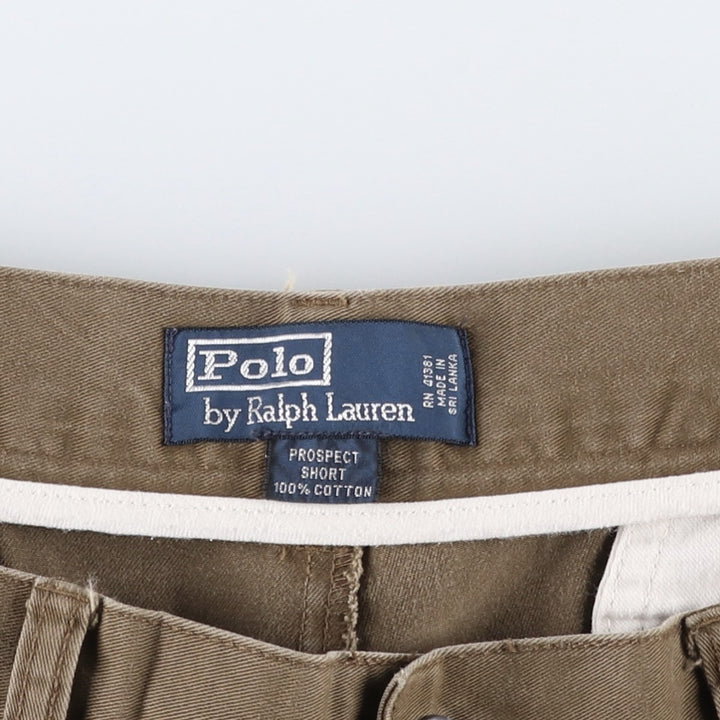 Ralph Lauren POLO by Ralph Lauren PROSPECT SHORT Chino shorts Short pants Men's w36 equivalent cotton brown type Vintage Second Hand
