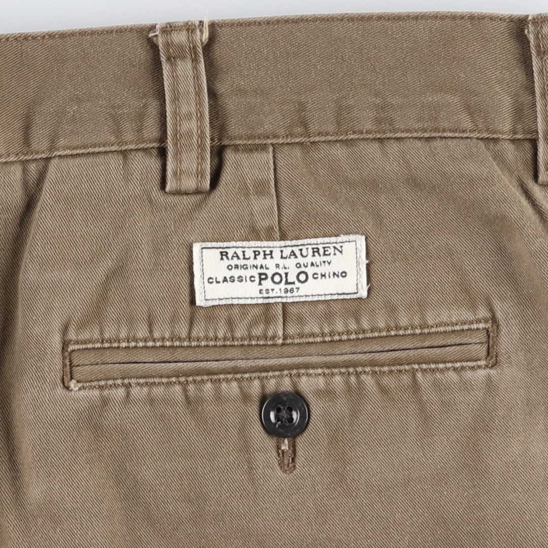 Ralph Lauren POLO by Ralph Lauren PROSPECT SHORT Chino shorts Short pants Men's w36 equivalent cotton brown type Vintage Second Hand