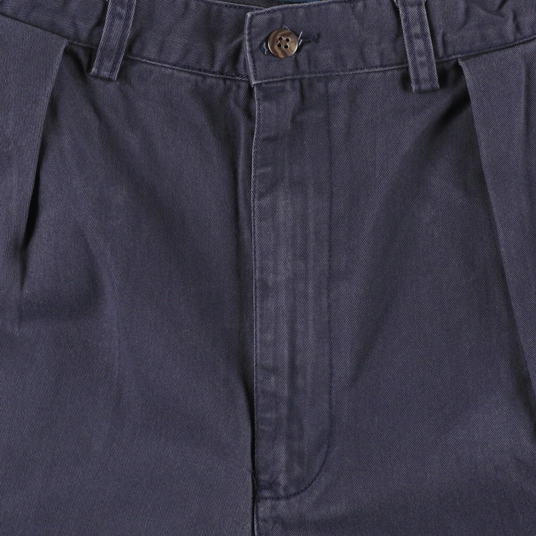Ralph Lauren POLO by Ralph Lauren TYLER SHORT Two-pleat chino shorts, short pants, men's size W34 cotton navy blue type Vintage Second Hand