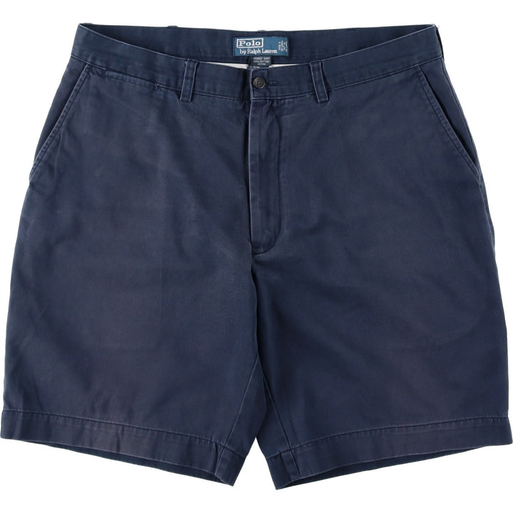 Ralph Lauren POLO by Ralph Lauren PROSPECT SHORT Chino shorts Short pants Men's w36 equivalent cotton navy blue type Vintage Second Hand
