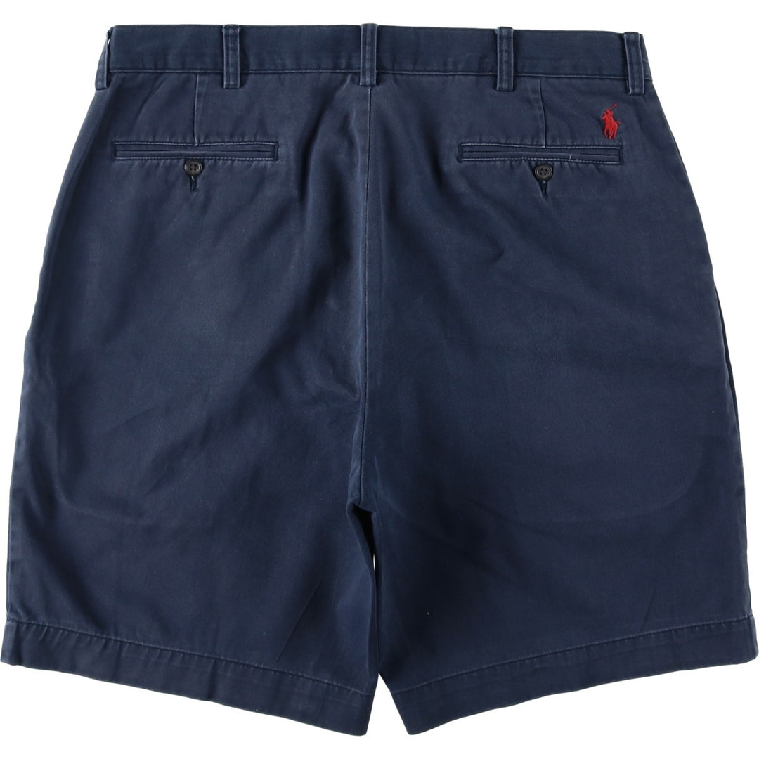 Ralph Lauren POLO by Ralph Lauren PROSPECT SHORT Chino shorts Short pants Men's w36 equivalent cotton navy blue type Vintage Second Hand