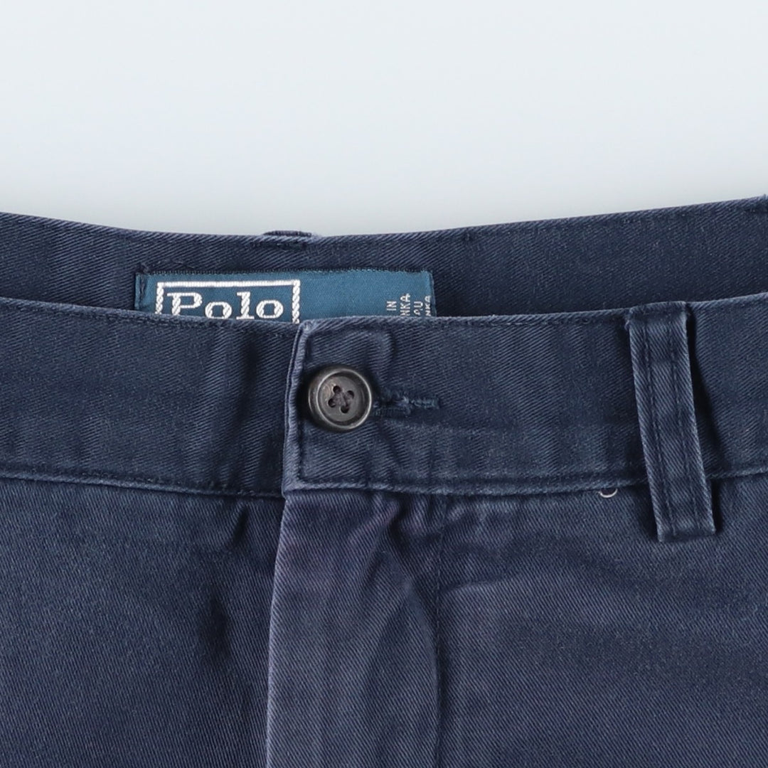 Ralph Lauren POLO by Ralph Lauren PROSPECT SHORT Chino shorts Short pants Men's w36 equivalent cotton navy blue type Vintage Second Hand