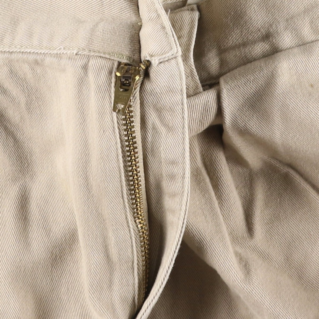 Ralph Lauren POLO by Ralph Lauren TYLER SHORT Two-pleat chino shorts, short pants, men's size W32 cotton Beige type Vintage Second Hand