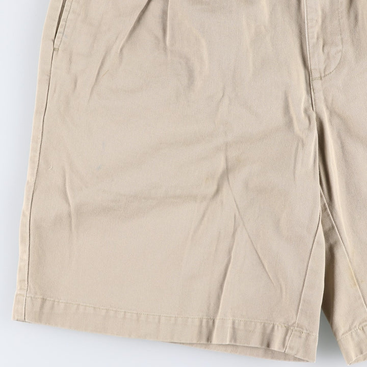 Ralph Lauren POLO by Ralph Lauren TYLER SHORT Two-pleat chino shorts, short pants, men's size W32 cotton Beige type Vintage Second Hand