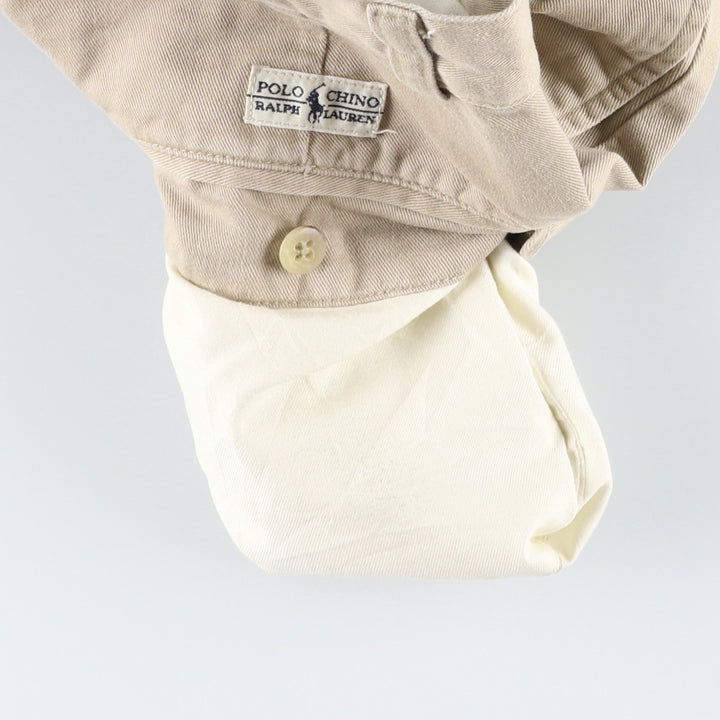 Ralph Lauren POLO by Ralph Lauren TYLER SHORT Two-pleat chino shorts, short pants, men's size W32 cotton Beige type Vintage Second Hand