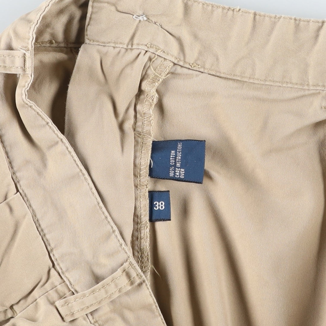 Ralph Lauren POLO by Ralph Lauren ANDREW SHORT Two-Pleat Chino Shorts, Men's Size W38 (approx.) cotton Beige type Vintage Second Hand