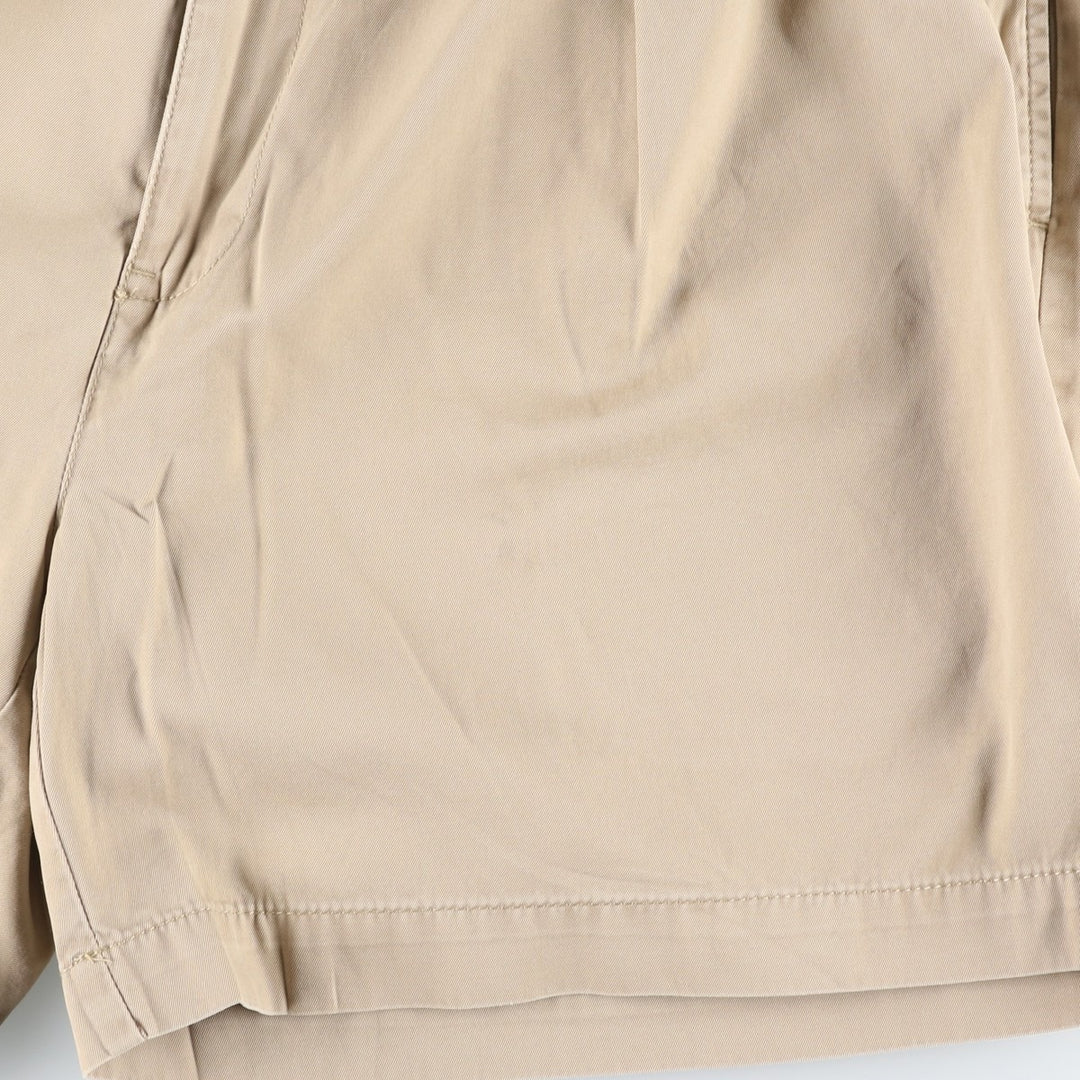 Ralph Lauren POLO by Ralph Lauren ANDREW SHORT Two-Pleat Chino Shorts, Men's Size W38 (approx.) cotton Beige type Vintage Second Hand