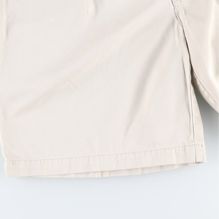 Ralph Lauren POLO by Ralph Lauren TYLER SHORT Two-pleat chino shorts, short pants, men's size W36 cotton ivory Vintage Second Hand