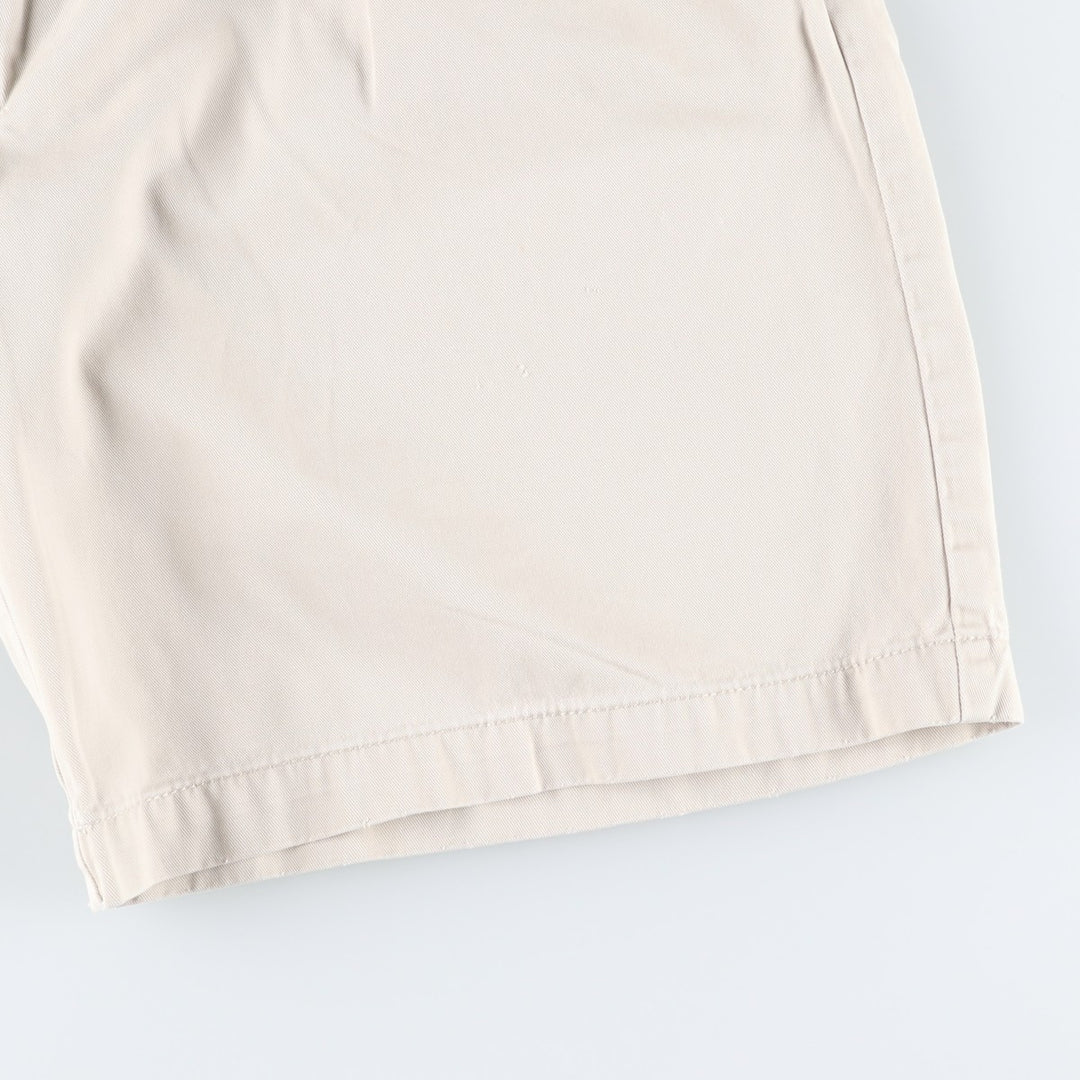 Ralph Lauren POLO by Ralph Lauren TYLER SHORT Two-pleat chino shorts, short pants, men's size W36 cotton ivory Vintage Second Hand
