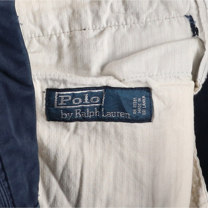 Ralph Lauren POLO by Ralph Lauren Chino Shorts Shorts Men's W34 equivalent cotton navy blue type Vintage Second Hand