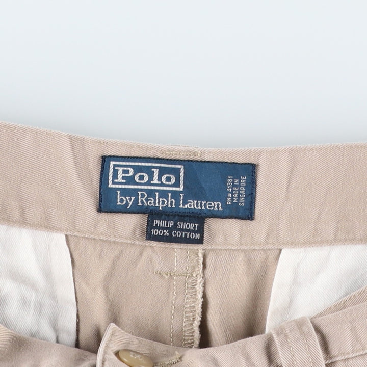 Ralph Lauren POLO by Ralph Lauren PHILIP SHORT Chino shorts Short pants Men's W32 equivalent cotton Beige type Vintage Second Hand