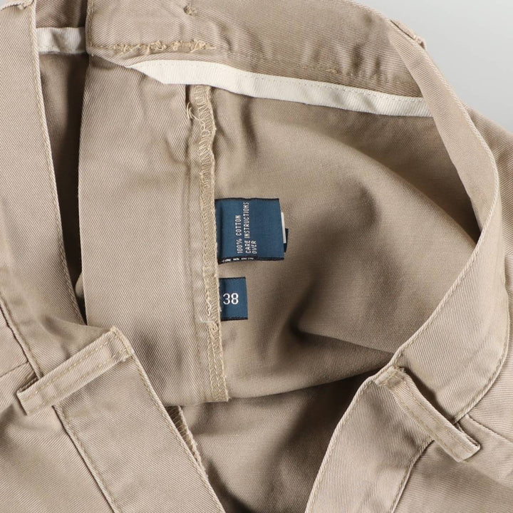 Ralph Lauren POLO by Ralph Lauren TYLER SHORT Two-pleat chino shorts, short pants, men's size W37 cotton Beige type Vintage Second Hand