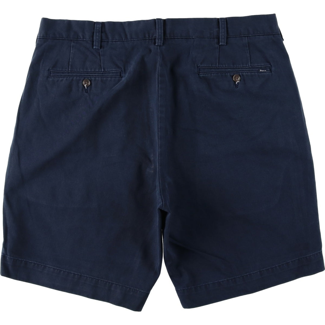 Ralph Lauren POLO by Ralph Lauren CLASSIC FIT 9'' Chino Shorts (Men's size W37 equivalent) cotton navy blue type Vintage Second Hand