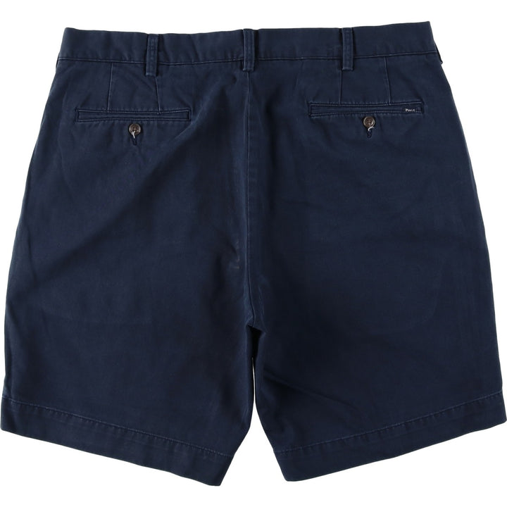 Ralph Lauren POLO by Ralph Lauren CLASSIC FIT 9'' Chino Shorts (Men's size W37 equivalent) cotton navy blue type Vintage Second Hand