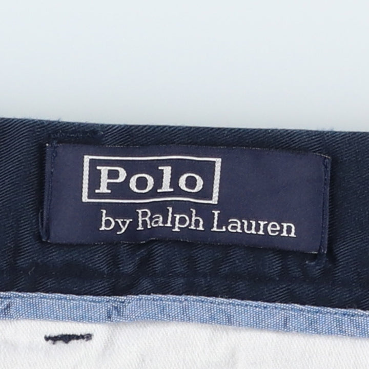 Ralph Lauren POLO by Ralph Lauren CLASSIC FIT 9'' Chino Shorts (Men's size W37 equivalent) cotton navy blue type Vintage Second Hand