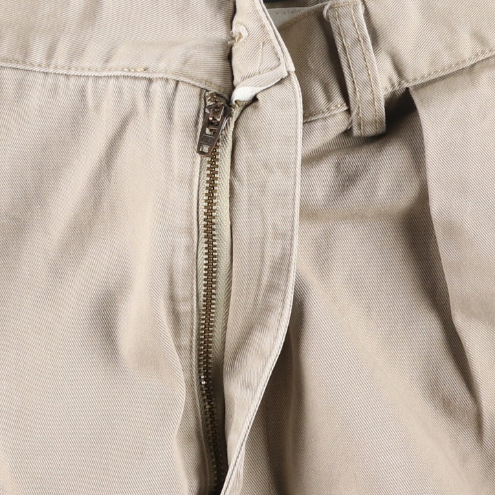 Ralph Lauren POLO by Ralph Lauren ANDREW SHORT Two-pleat chino shorts, short pants, men's size W37 cotton Beige type Vintage Second Hand