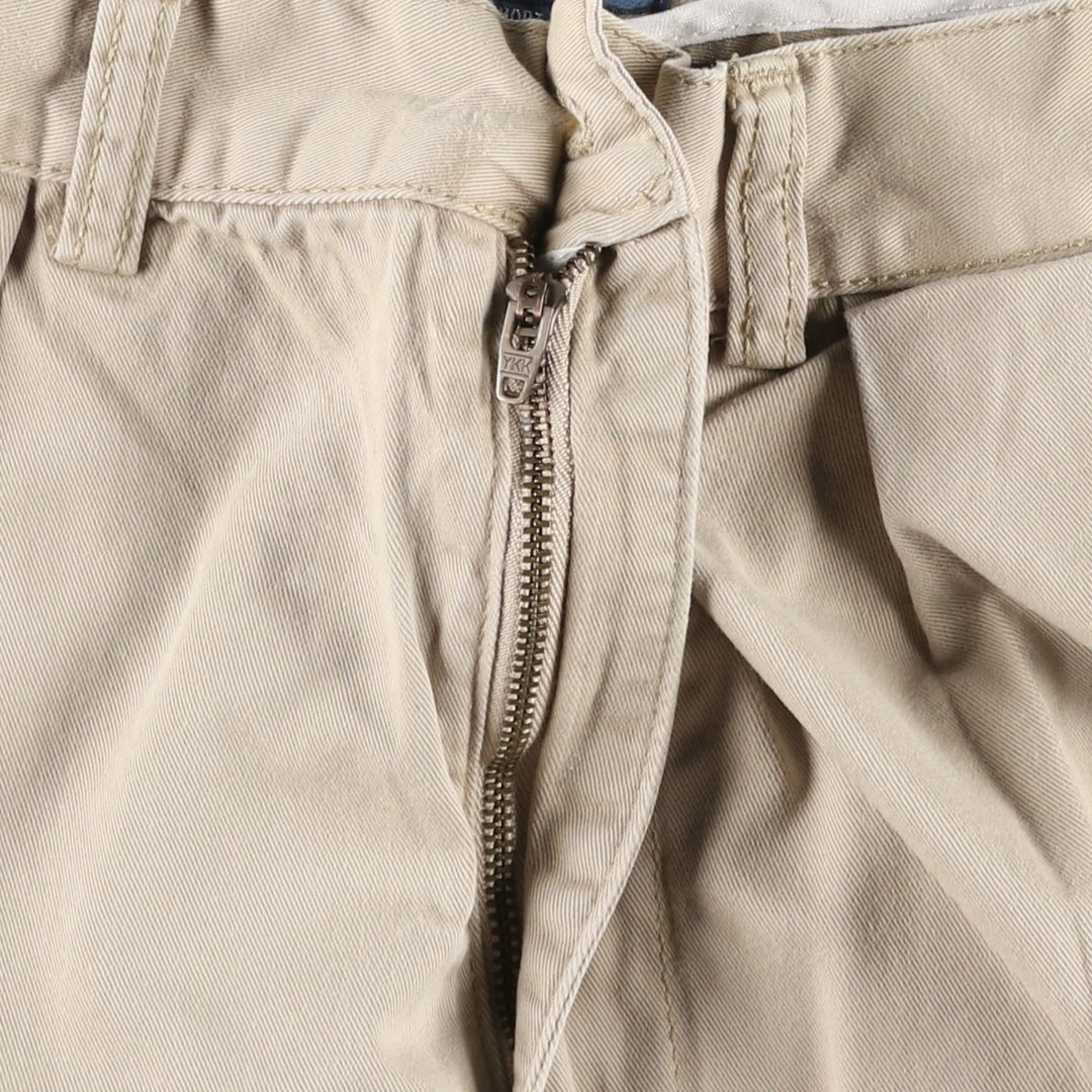 Ralph Lauren POLO by Ralph Lauren TYLER SHORT Two-pleat chino shorts, short pants, men's size w31 cotton Beige type Vintage Second Hand