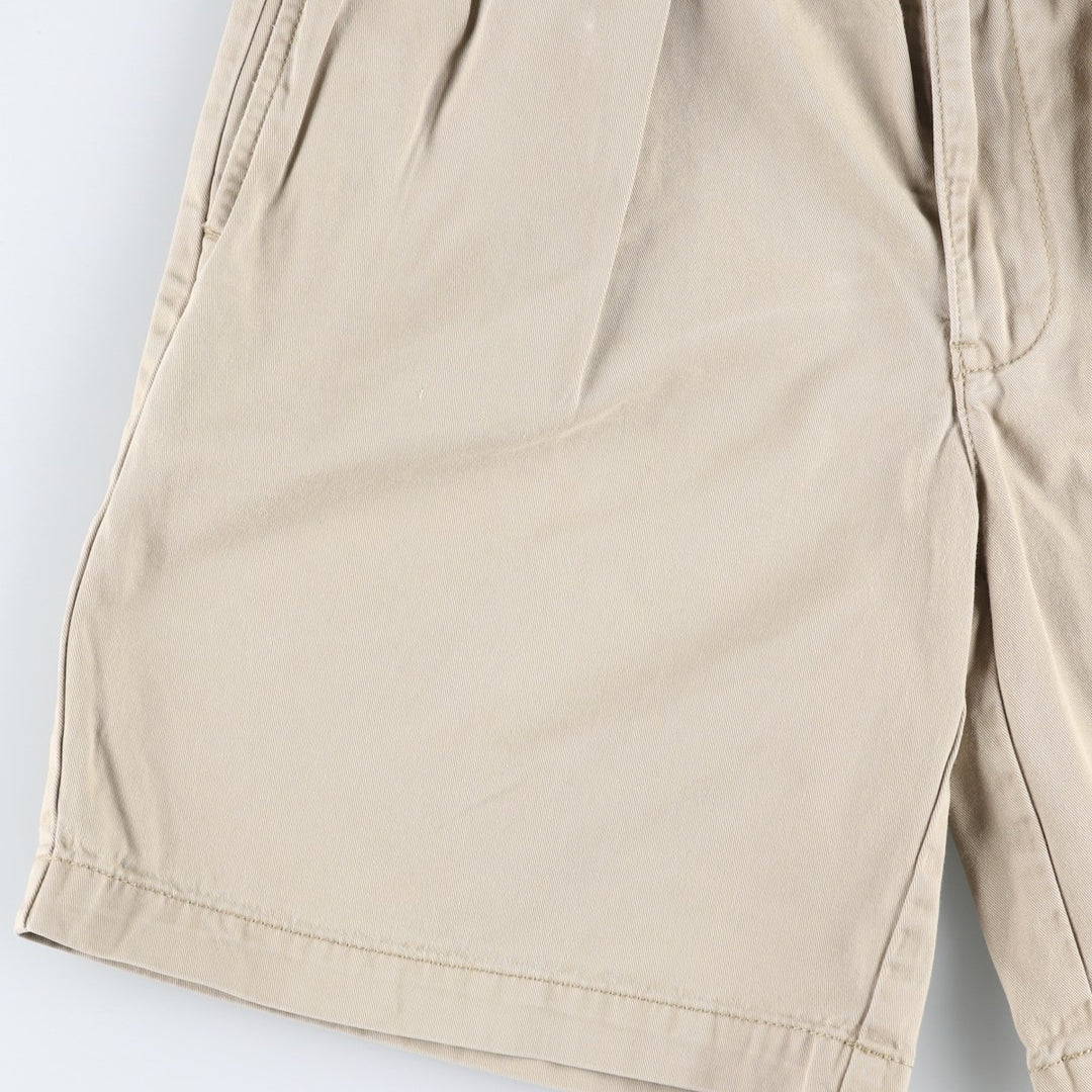 Ralph Lauren POLO by Ralph Lauren TYLER SHORT Two-pleat chino shorts, short pants, men's size w31 cotton Beige type Vintage Second Hand