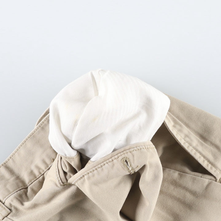 Ralph Lauren POLO by Ralph Lauren TYLER SHORT Two-pleat chino shorts, short pants, men's size w31 cotton Beige type Vintage Second Hand