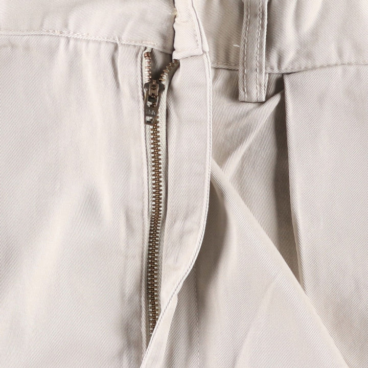 Ralph Lauren POLO by Ralph Lauren TYLER SHORT Two-pleat chino shorts, short pants, men's w35 equivalent cotton ivory Vintage Second Hand