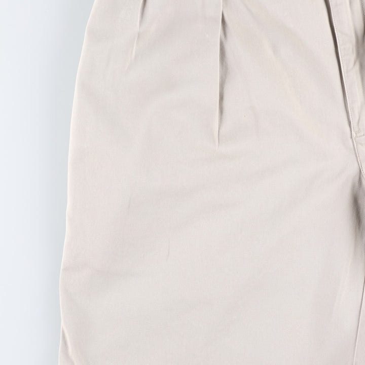 Ralph Lauren POLO by Ralph Lauren TYLER SHORT Two-pleat chino shorts, short pants, men's w35 equivalent cotton ivory Vintage Second Hand