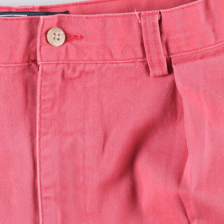 Ralph Lauren POLO by Ralph Lauren TYLER SHORT Two-pleat chino shorts, short pants, men's size W32 cotton pink type Vintage Second Hand