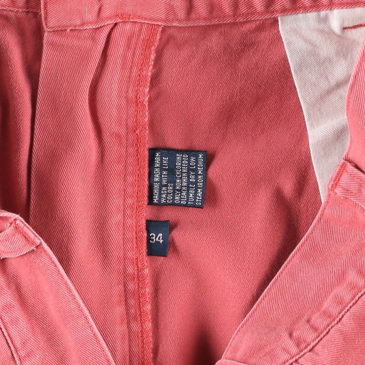 Ralph Lauren POLO by Ralph Lauren TYLER SHORT Two-pleat chino shorts, short pants, men's size W34 cotton pink type Vintage Second Hand