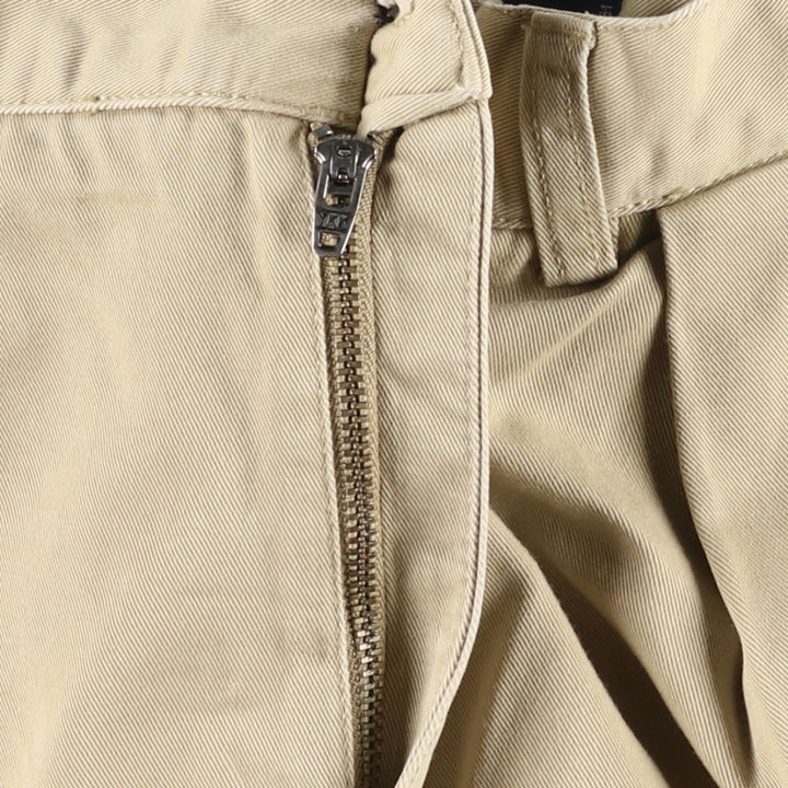 Ralph Lauren POLO by Ralph Lauren TYLER SHORT Two-pleat chino shorts, short pants, men's size W36 cotton Beige type Vintage Second Hand