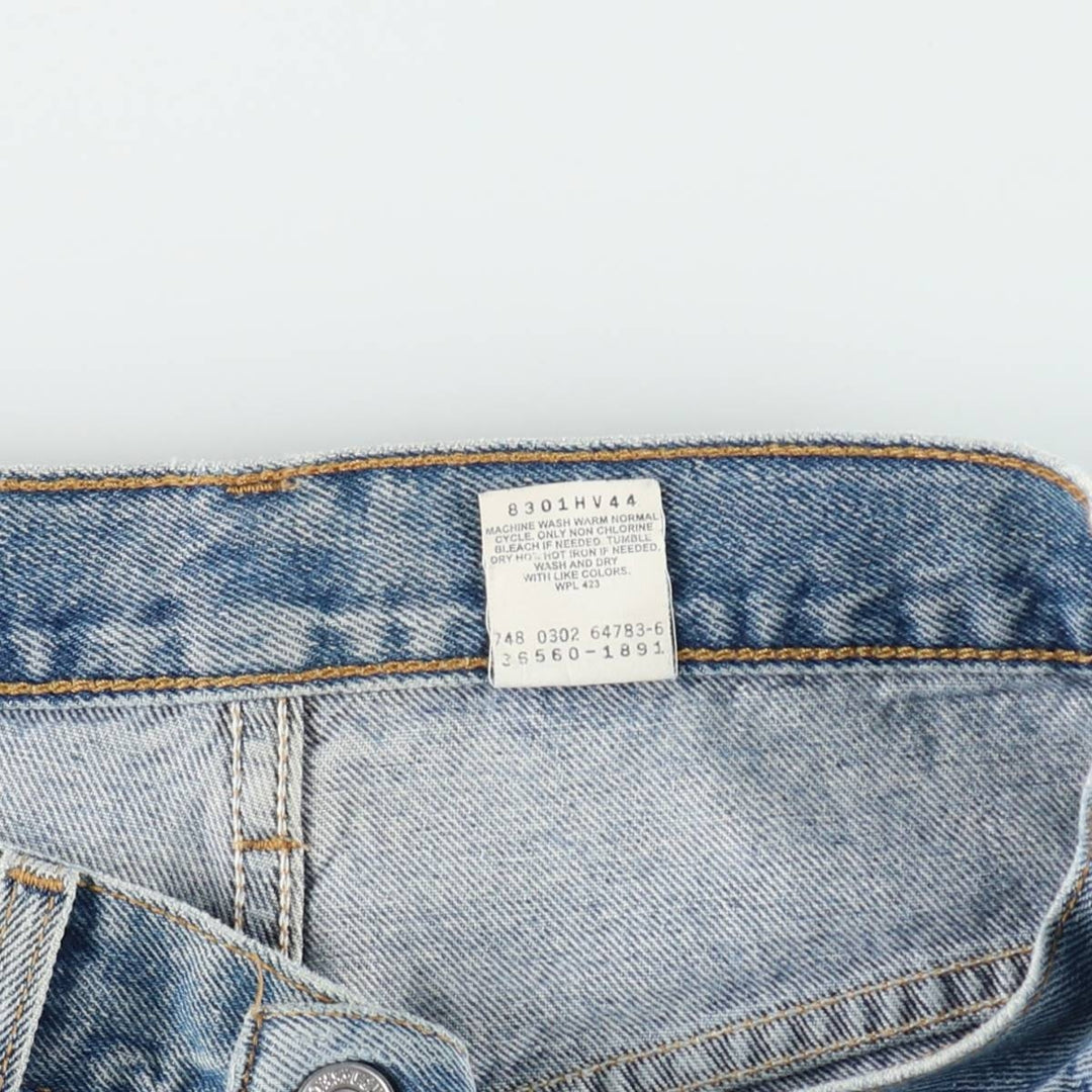 2000'S Levi's 560 Loose Fit Denim Shorts (Men's W32 equivalent) cotton blue type Vintage Second Hand
