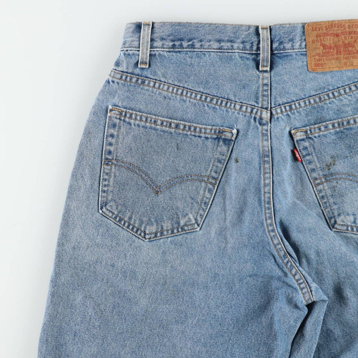 2000'S Levi's 560 Loose Fit Denim Shorts (Men's W32 equivalent) cotton blue type Vintage Second Hand
