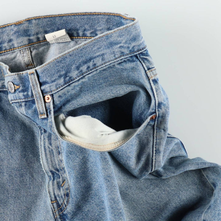 2000'S Levi's 560 Loose Fit Denim Shorts (Men's W32 equivalent) cotton blue type Vintage Second Hand