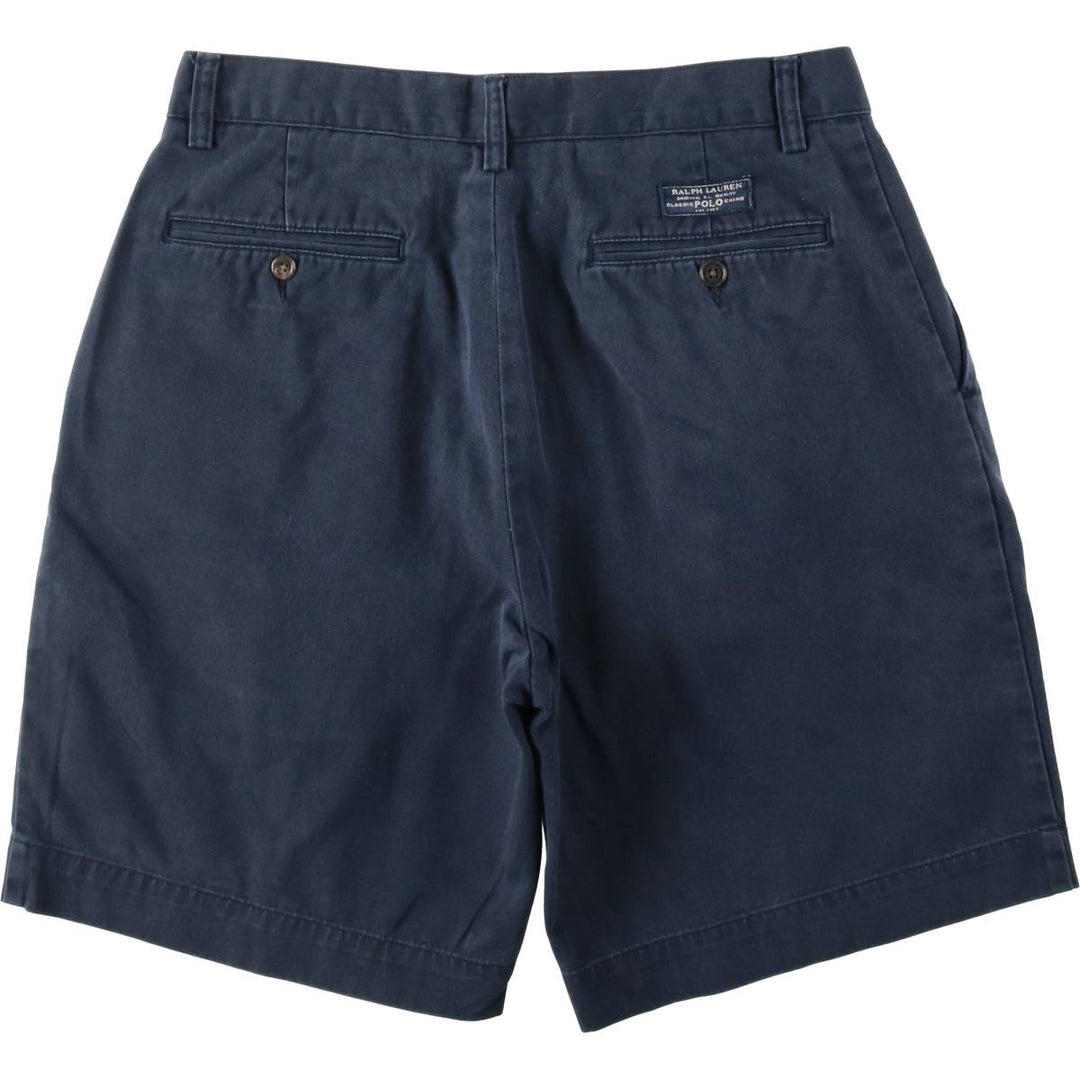 Ralph Lauren POLO by Ralph Lauren PROSPECT SHORT Chino shorts Short pants Men's W32 equivalent cotton navy blue type Vintage Second Hand