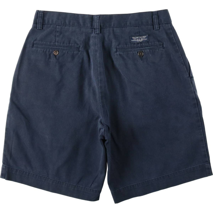 Ralph Lauren POLO by Ralph Lauren PROSPECT SHORT Chino shorts Short pants Men's W32 equivalent cotton navy blue type Vintage Second Hand