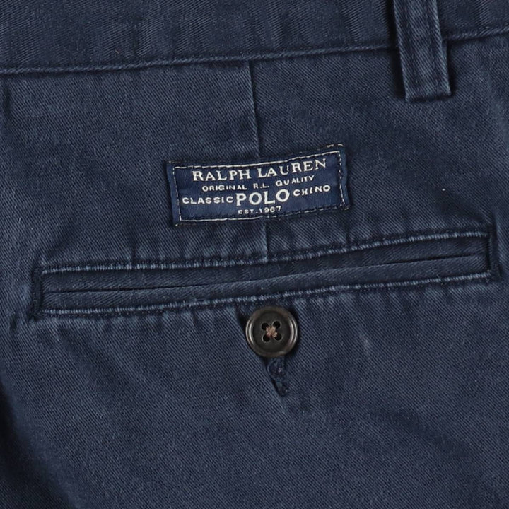 Ralph Lauren POLO by Ralph Lauren PROSPECT SHORT Chino shorts Short pants Men's W32 equivalent cotton navy blue type Vintage Second Hand