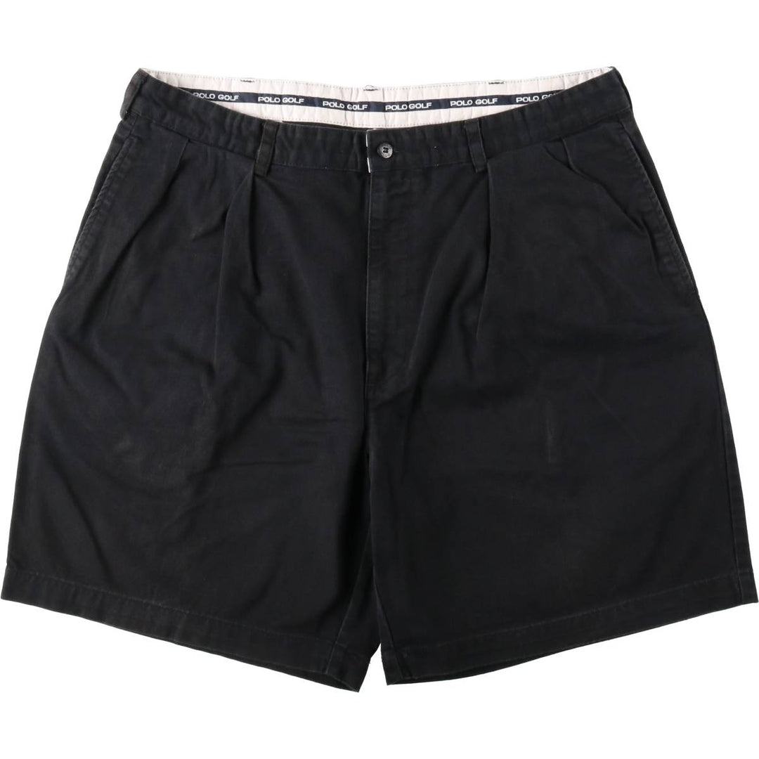 Ralph Lauren POLO GOLF Polo Golf Two-pleat Chino Shorts Shorts Men's W37 cotton navy blue type Vintage Second Hand