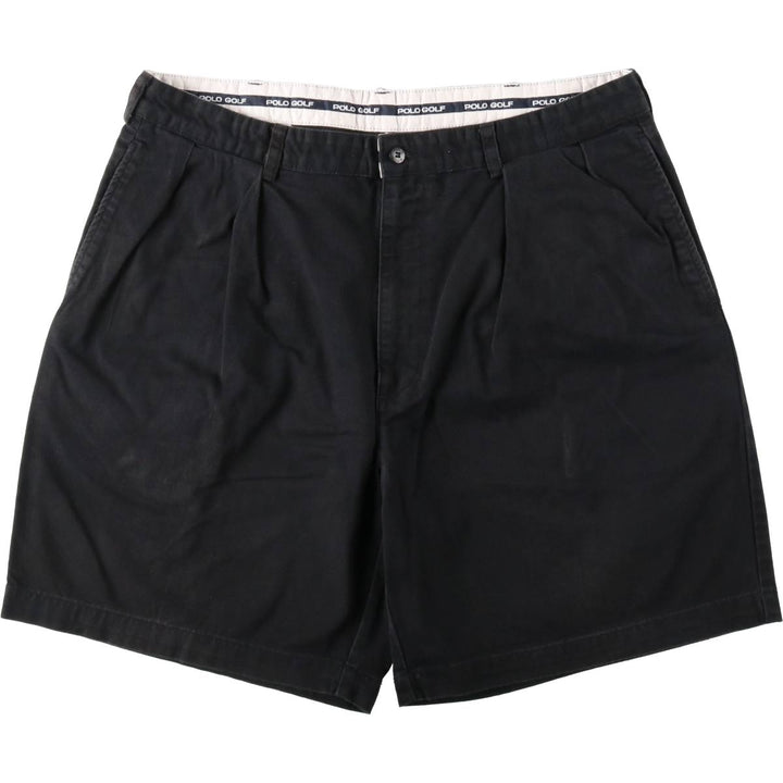 Ralph Lauren POLO GOLF Polo Golf Two-pleat Chino Shorts Shorts Men's W37 cotton navy blue type Vintage Second Hand