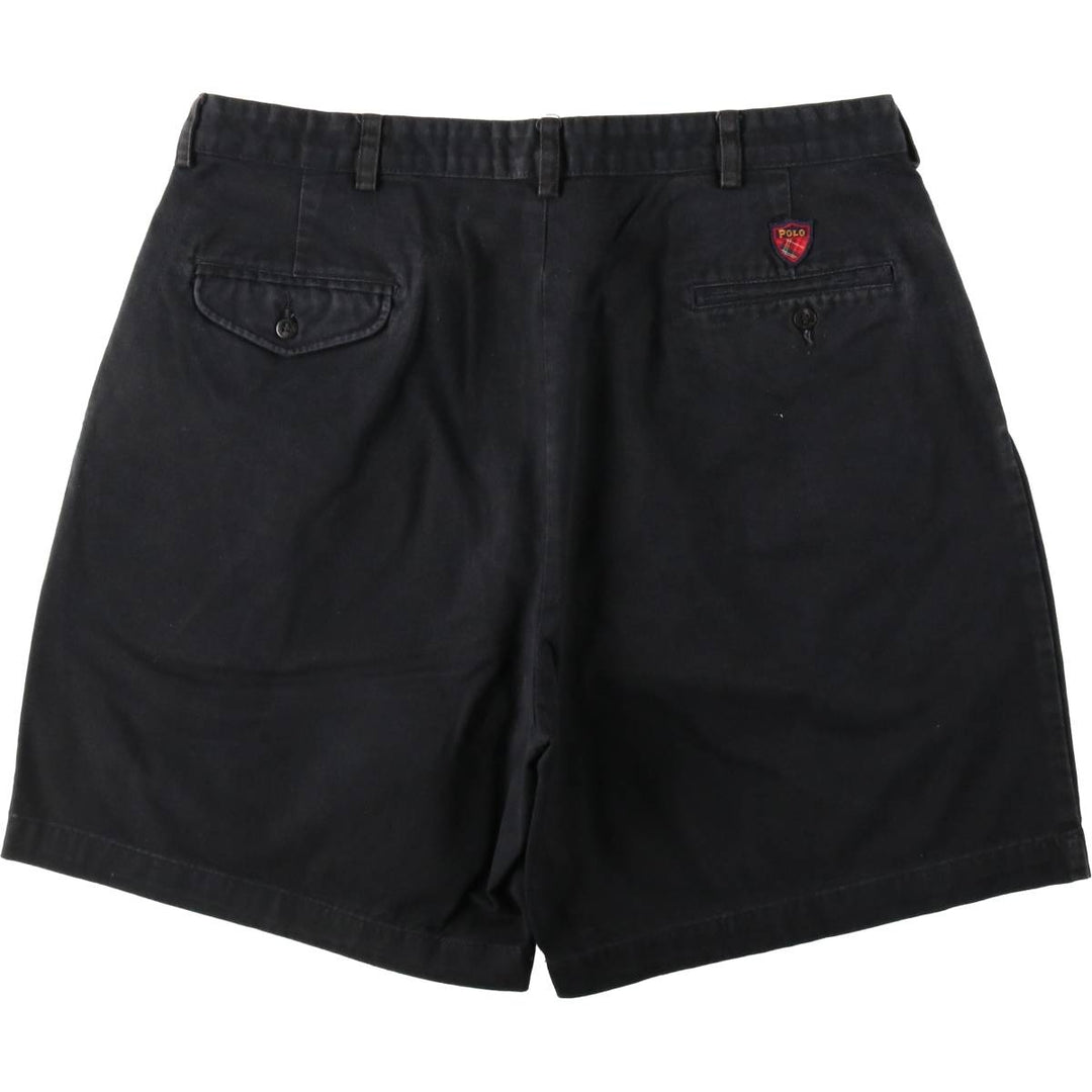 Ralph Lauren POLO GOLF Polo Golf Two-pleat Chino Shorts Shorts Men's W37 cotton navy blue type Vintage Second Hand