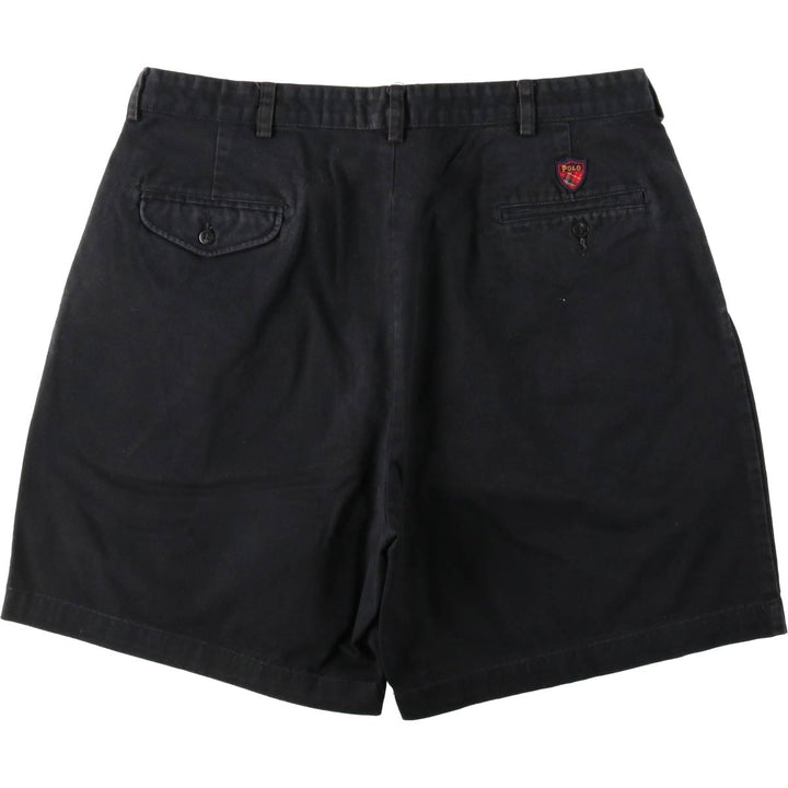 Ralph Lauren POLO GOLF Polo Golf Two-pleat Chino Shorts Shorts Men's W37 cotton navy blue type Vintage Second Hand