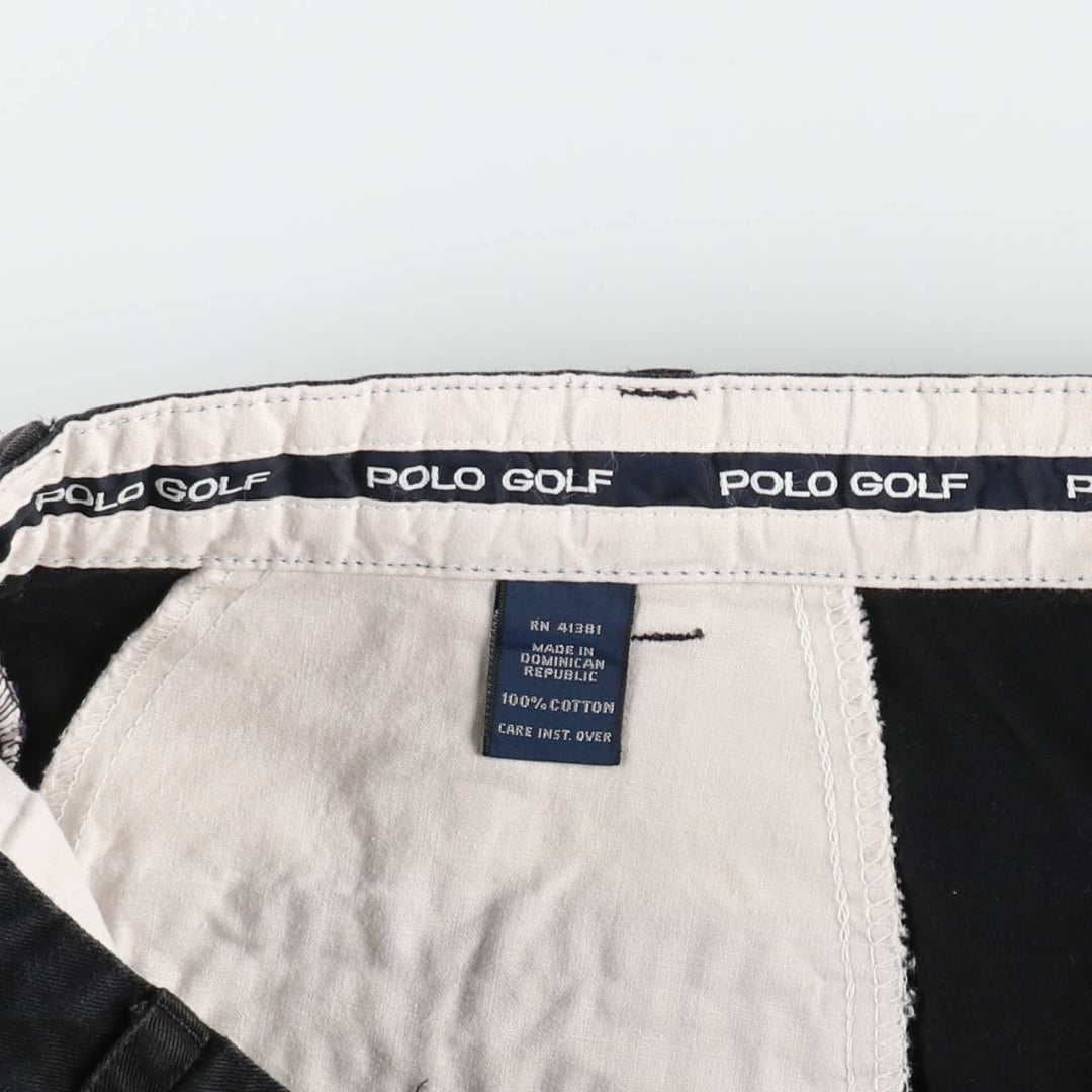 Ralph Lauren POLO GOLF Polo Golf Two-pleat Chino Shorts Shorts Men's W37 cotton navy blue type Vintage Second Hand