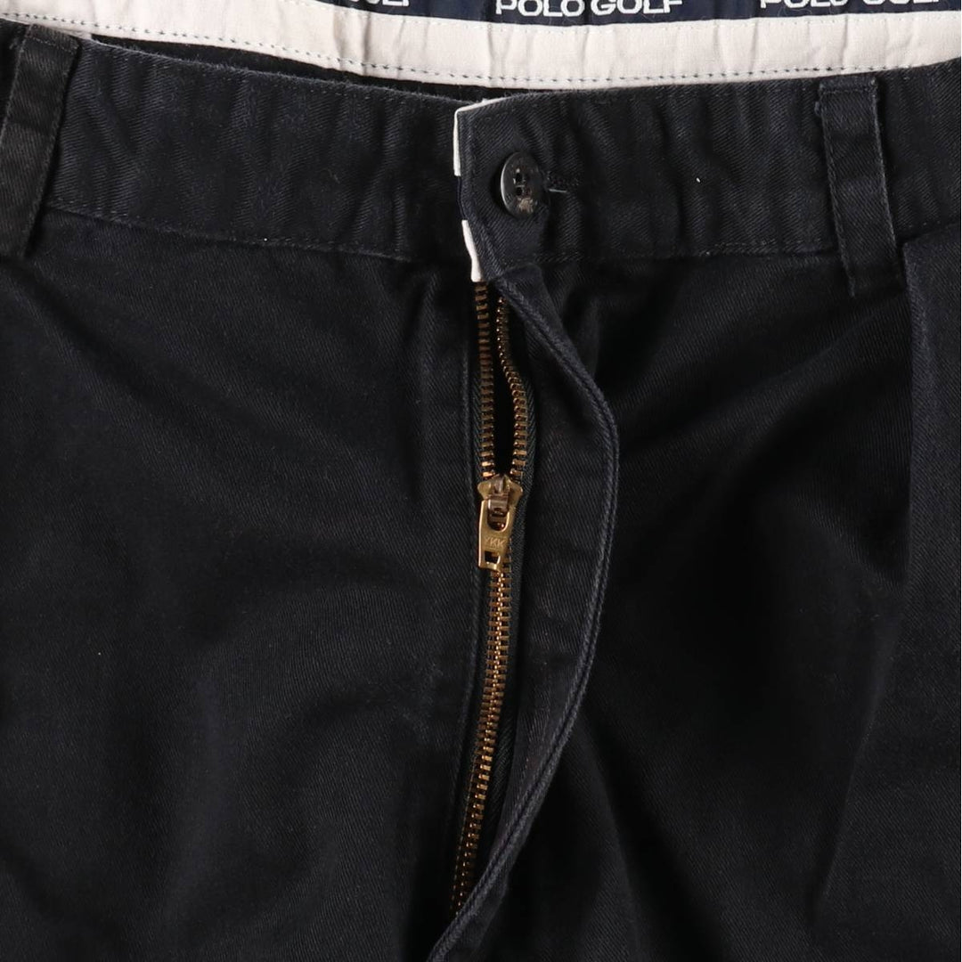 Ralph Lauren POLO GOLF Polo Golf Two-pleat Chino Shorts Shorts Men's W37 cotton navy blue type Vintage Second Hand