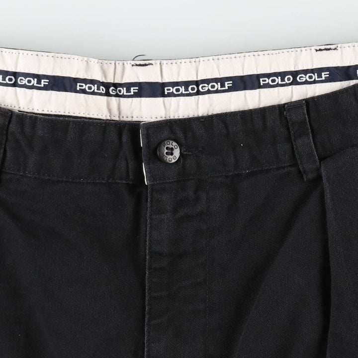 Ralph Lauren POLO GOLF Polo Golf Two-pleat Chino Shorts Shorts Men's W37 cotton navy blue type Vintage Second Hand