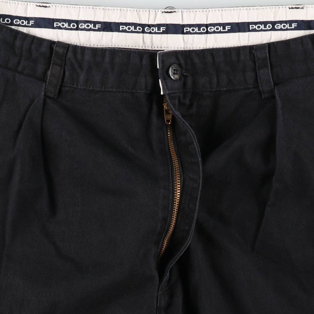 Ralph Lauren POLO GOLF Polo Golf Two-pleat Chino Shorts Shorts Men's W37 cotton navy blue type Vintage Second Hand