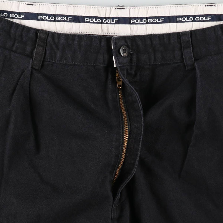 Ralph Lauren POLO GOLF Polo Golf Two-pleat Chino Shorts Shorts Men's W37 cotton navy blue type Vintage Second Hand