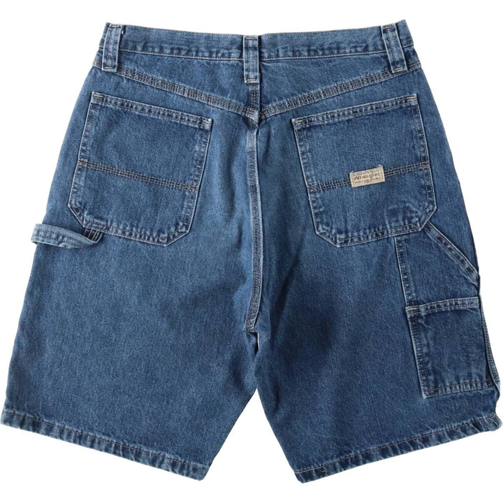 Wrangler Carpenter Denim Painter Shorts (Men's W32 equivalent) cotton blue type Vintage Second Hand