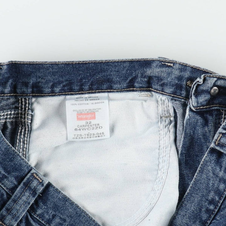 Wrangler Carpenter Denim Painter Shorts (Men's W32 equivalent) cotton blue type Vintage Second Hand