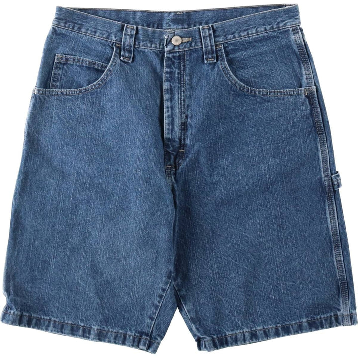 Wrangler Carpenter Denim Painter Shorts (Men's W34 equivalent) cotton blue type Vintage Second Hand