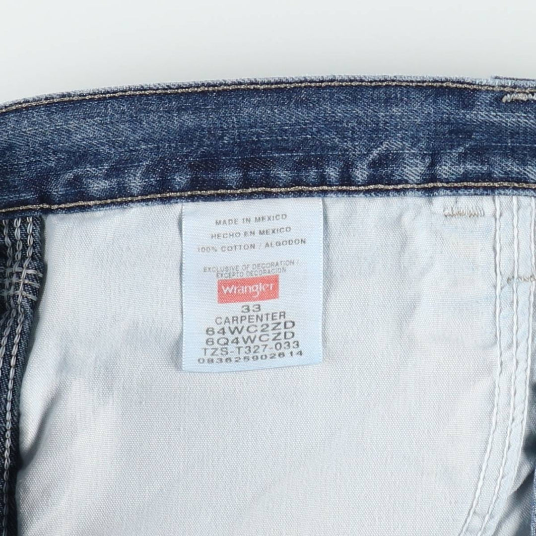 Wrangler Carpenter Denim Painter Shorts (Men's W34 equivalent) cotton blue type Vintage Second Hand